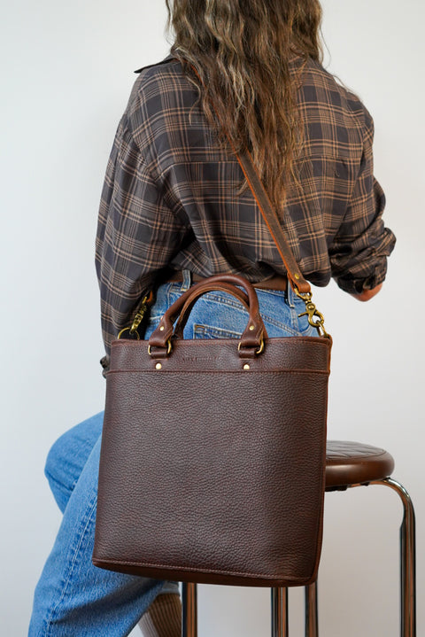 Handbag (Pebbled Kodiak Brown)