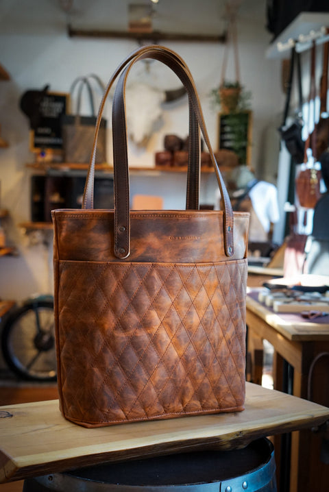 Tote Bag (Diamond Stitch: Hillybilly Copper)