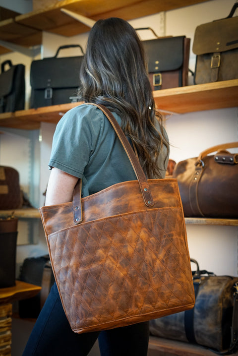 Tote Bag (Diamond Stitch: Hillybilly Copper)