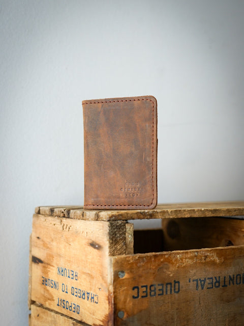 Mini Trucker Wallet ("Crazyhorse" Brown)