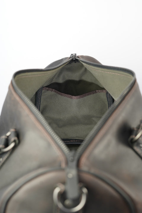 Overnighter Duffle: (Diamond Stitch: Pebbled Mulberry)