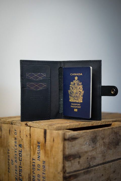 Passport Wallet (Flat Black)