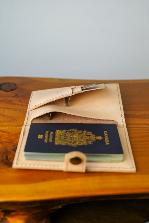 Passport Wallet (Natural Veg Tan)