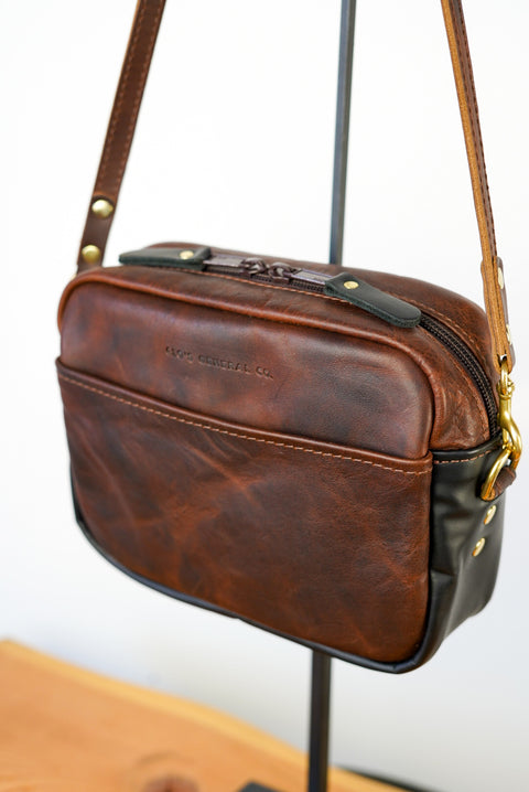 Rectangle Bag (Two Tone: Cab Sav + Cigar Black)