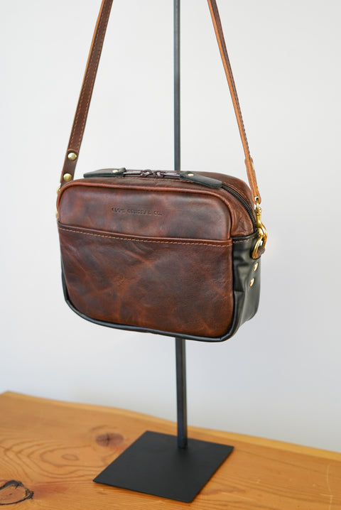 Rectangle Bag (Two Tone: Cab Sav + Cigar Black)