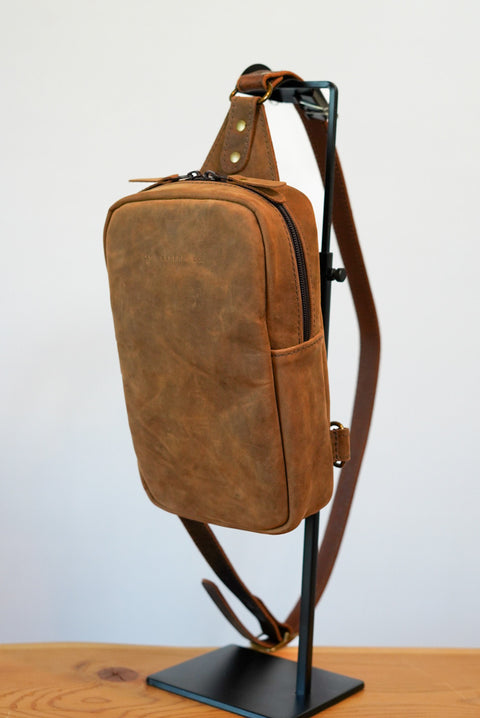 Sling Bag ("Crazyhorse" Brown)