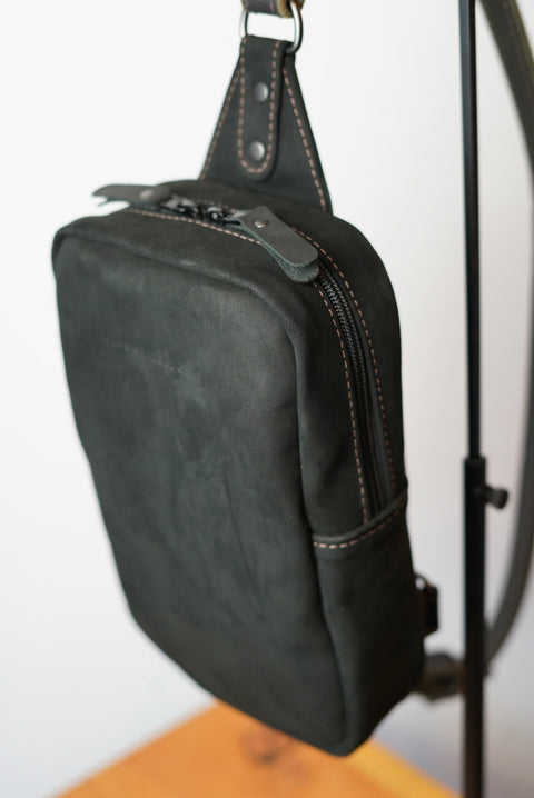 Sling Bag (Nubuck: Midnight Black)