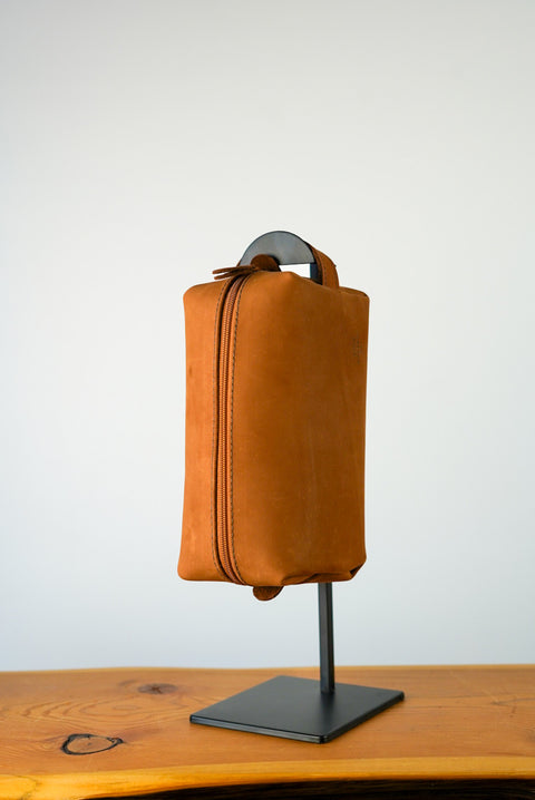 Toiletry Bag (Nubuc Tan)