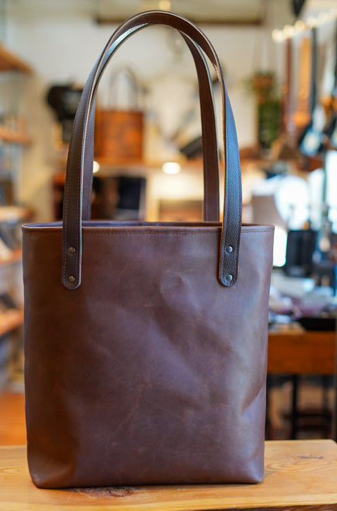 Tote Bag (Two Tone: Dark Amber Harness + Rock River Cappuccino)