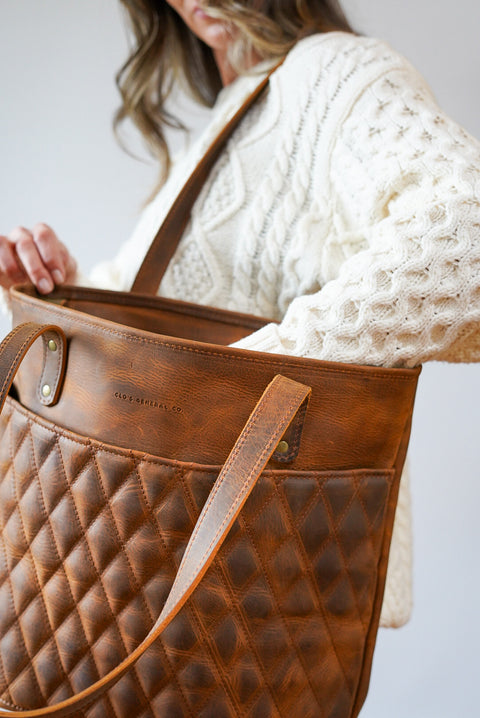 Tote Bag (Diamond Stitch: Old Soul Tobacco)