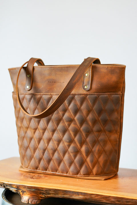 Tote Bag (Diamond Stitch: Old Soul Tobacco)