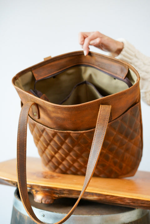 Tote Bag (Diamond Stitch: Old Soul Tobacco)