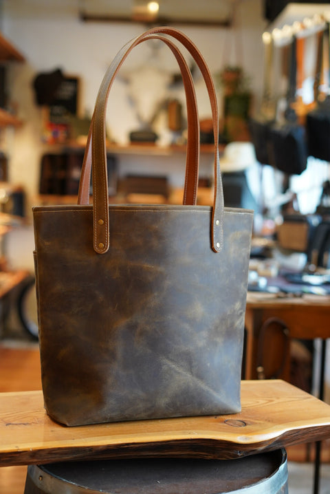 Tote Bag (Full-grain Buffalo: Brown)