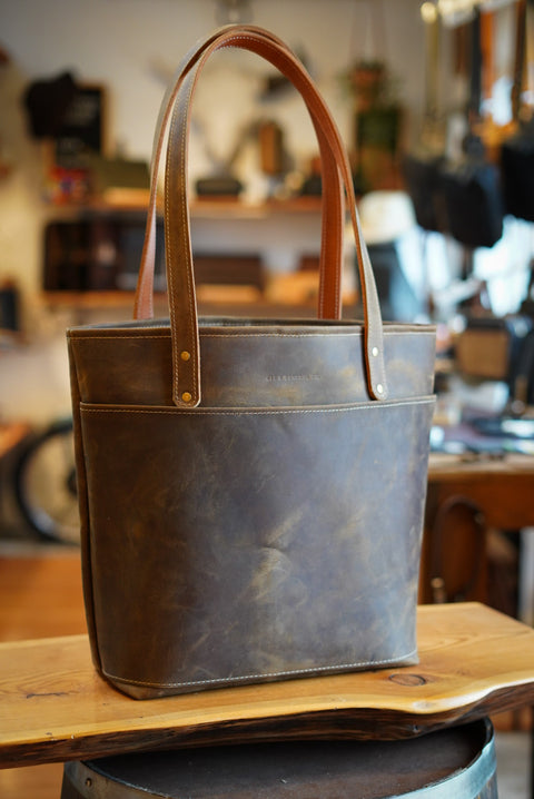 Tote Bag (Full-grain Buffalo: Brown)