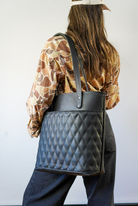 Tote Bag (Diamond Stitch: Black Dove)