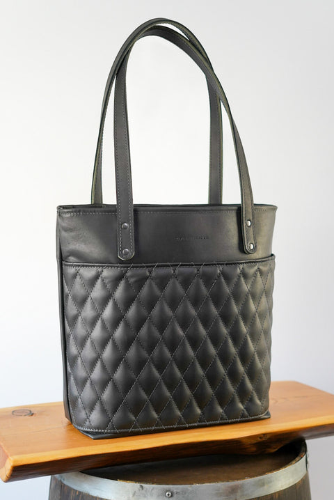 Tote Bag (Diamond Stitch: Black Dove)