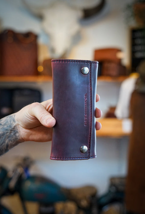 Trifold Long Wallet (Horween Oxblood)