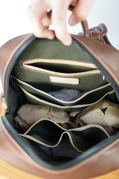 chocolate glendale leather backpack Urban Adventure Backpack (Milk Chocolate) – Clo's General Leather Co