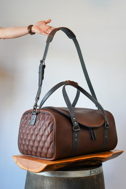 Weekend Warrior: "U-Shape" Opening (Two Tone: Pebbled Kodiak + Cigar Black)