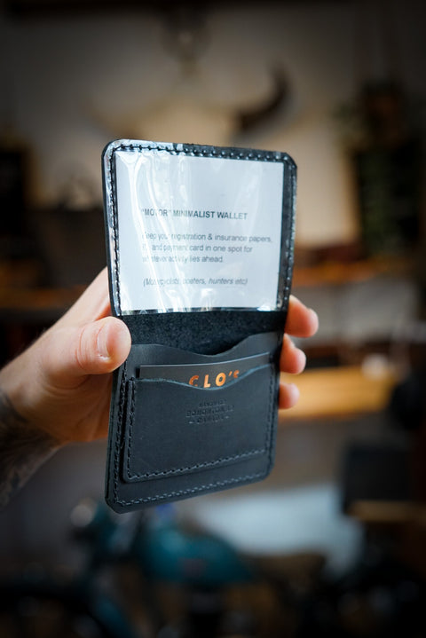 Motor Minimalist Wallet (Flat Black)