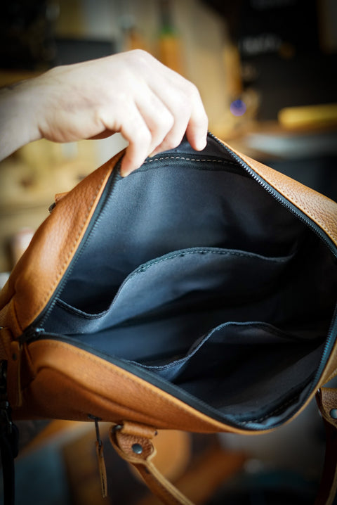 Essential Work Bag (Pebbled "Canyon" Tan)